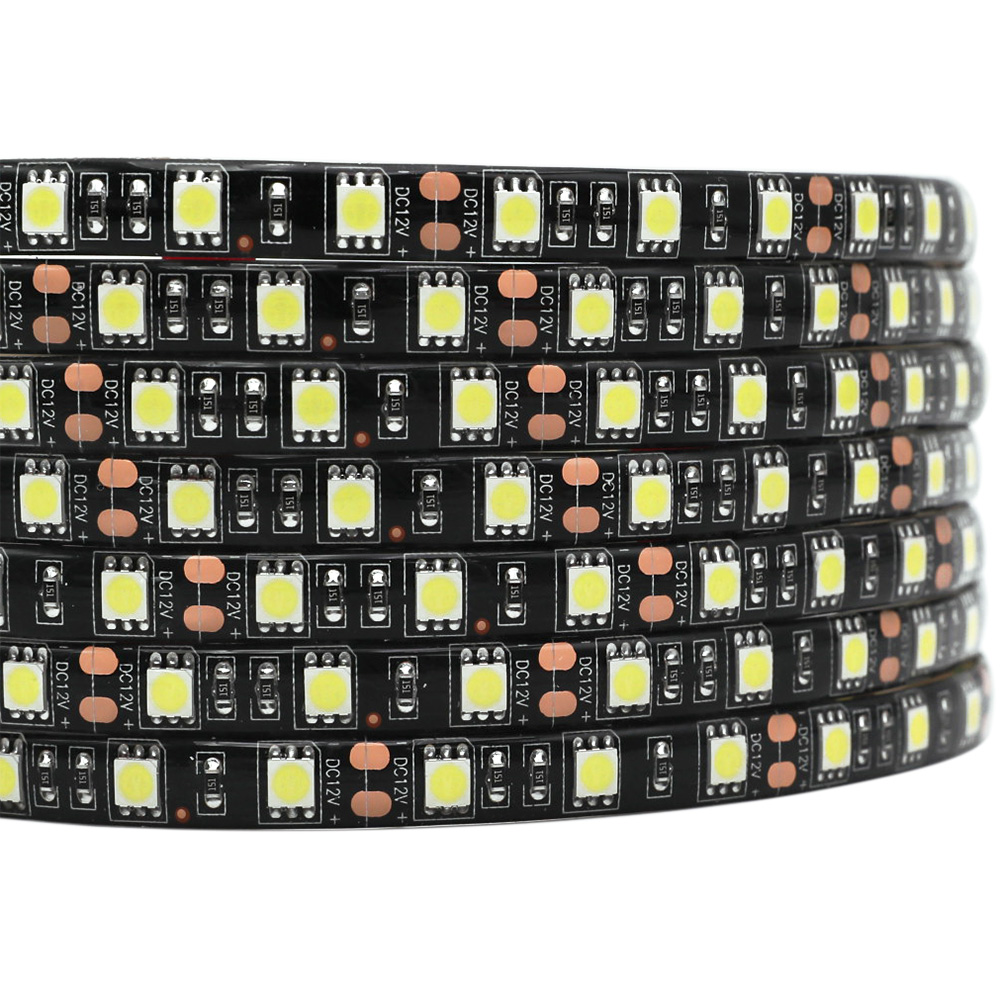 Single Row Series DC12/24V 5050SMD 300LEDs Flexible LED Strip Lights Super Home Lighting 16.4ft Per Reel By Sale